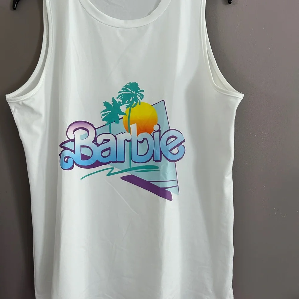 NEW Barbie Beach Theme Top Sleeveless Size XL - Picture 3 of 5